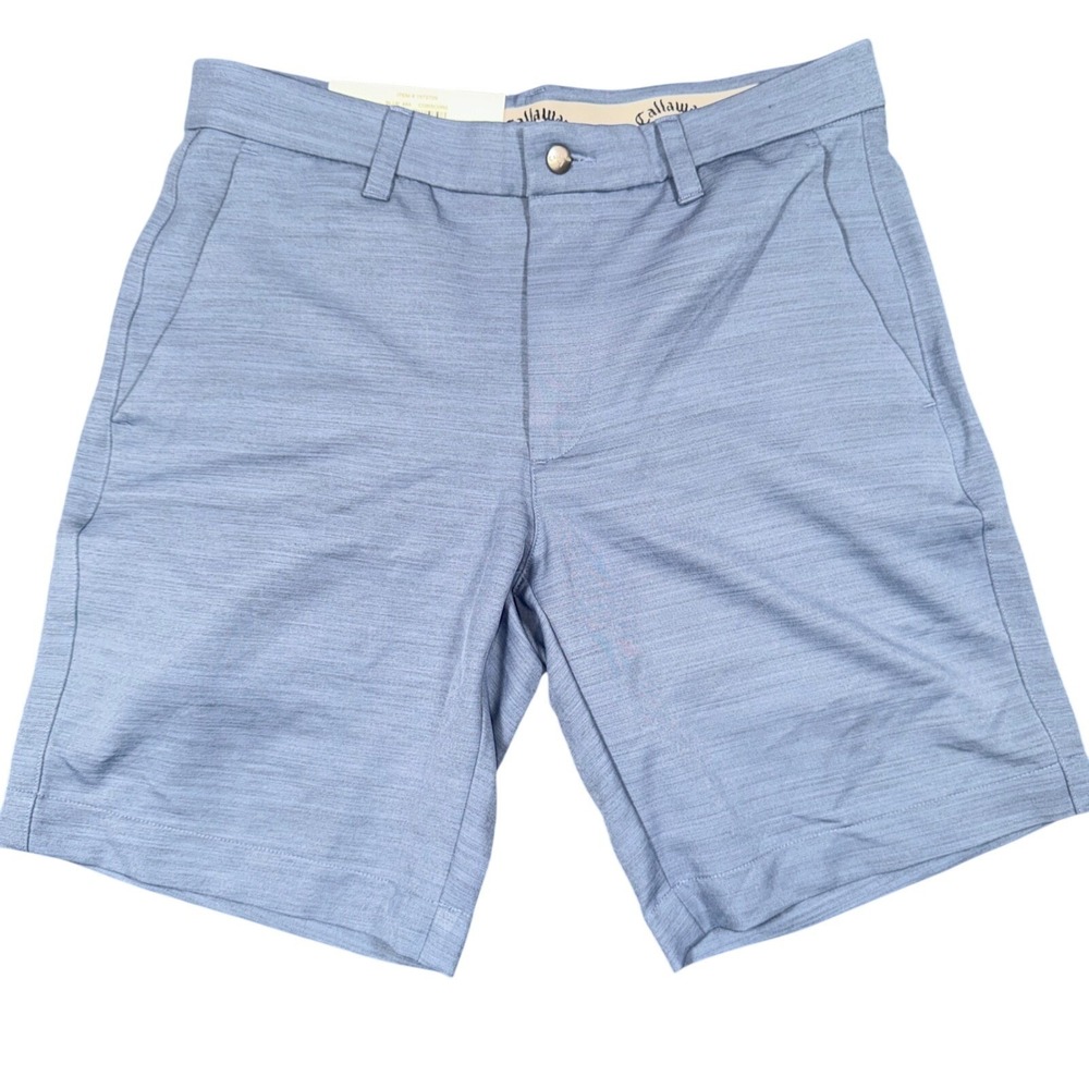 Callaway Mens Golf Shorts Size 30 Blue Opti Dri Stretch NWT 9" Inseam 1572729